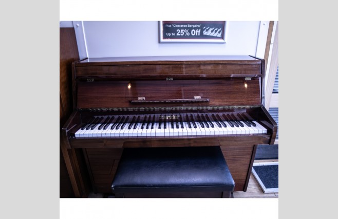 Used Zender Polished Mahogany Compact Upright Piano - All Inclusive Premium Package (SN:00104) - Image 1